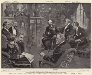 Die italienische Flotte in Toulon, das Treffen zwischen Präsident Loubet und dem Herzog von Genua